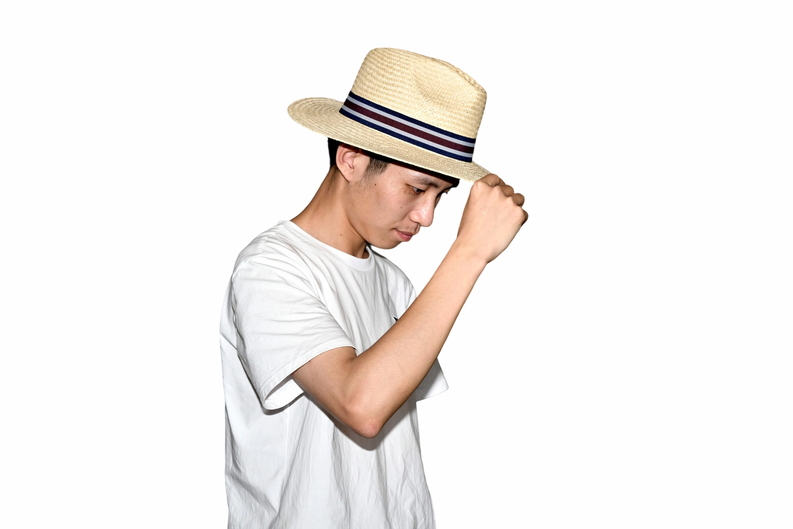 wide brimmed hat man